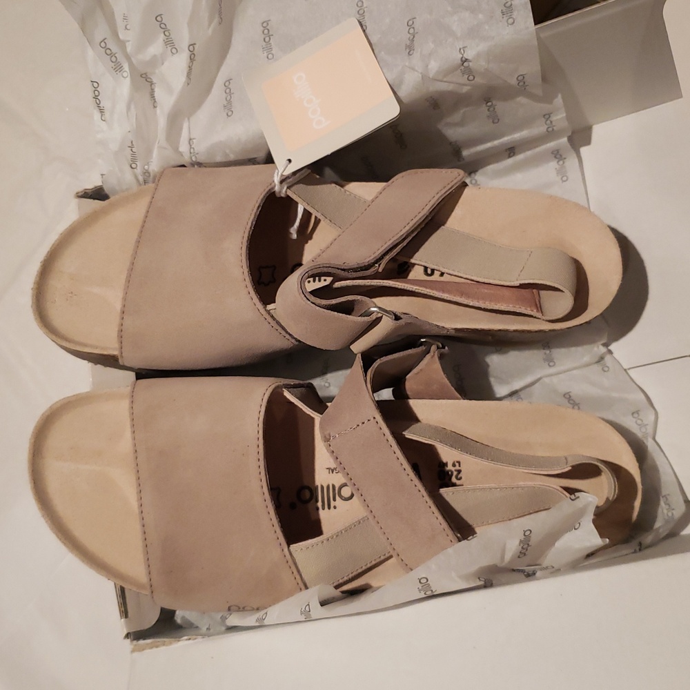 Birkenstock New LINDA Platform Wedge Sandal TAUPE NIB Arch Support Comfort 🎉HP - Picture 10 of 16